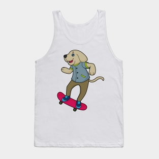 Dog Skater Skateboard Tank Top